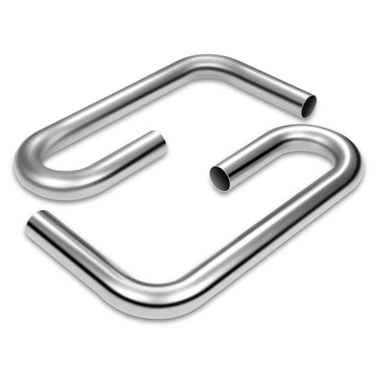 2" to 2.15" Flared 90 Degree L-Bend Exhaust Pipe Tubing Mild Steel