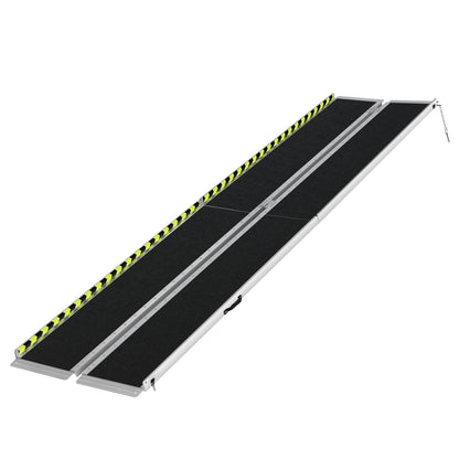 Aluminum Wheelchair Ramp 29" W x 10' L x 2" H - Metallic Black