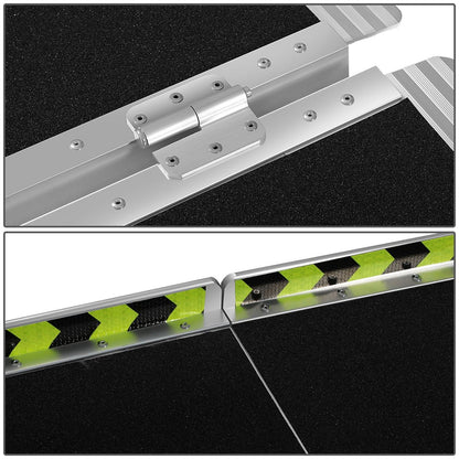 Aluminum Wheelchair Ramp 29" W x 7' L x 2" H - Metallic Black