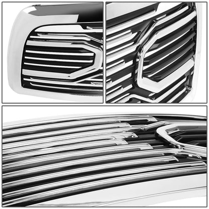 10-18 Dodge Ram 2500/3500 Big Horn Style Badgeless Grille - Chrome
