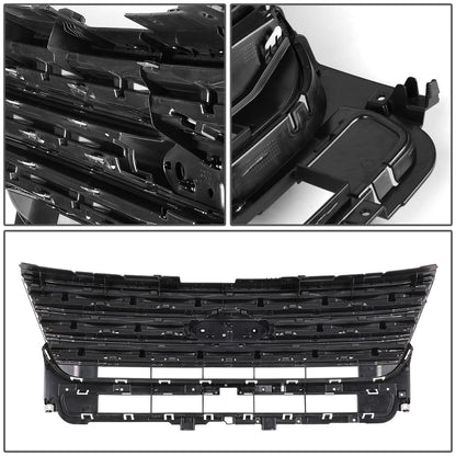 2016-2017 Ford Explorer OE Factory Style Glossy Black Grille