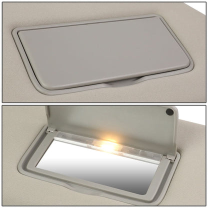 2013-2019 Nissan Pathfinder Gray Sun Visor w/ Vanity Light Passenger