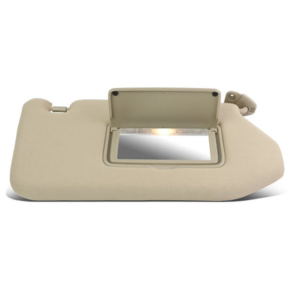 13-19 Nissan Pathfinder Sun Visor w/ Vanity Light Passenger Beige