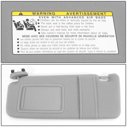 2007-2011 Toyota Camry Sun Visor - Driver Side Gray