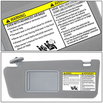 2005-2011 Toyota Tacoma Sun Visor - Medium Grey
