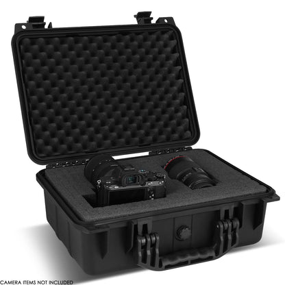 14-3/4" x 10-1/2" x 5" Polypropylene Carrying Case - Matte Black