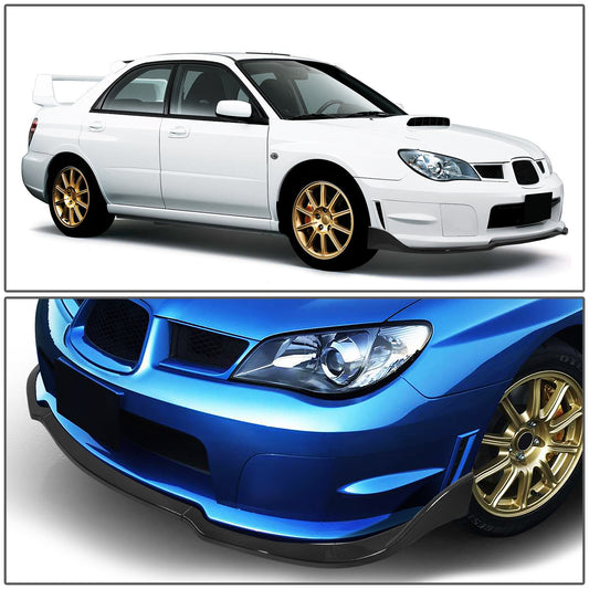 GEN PERFORMANCE 06-07 SUBARU WRX STI CS2-STYLE CARBON FIBER LOOK FRONT BUMPER LIP