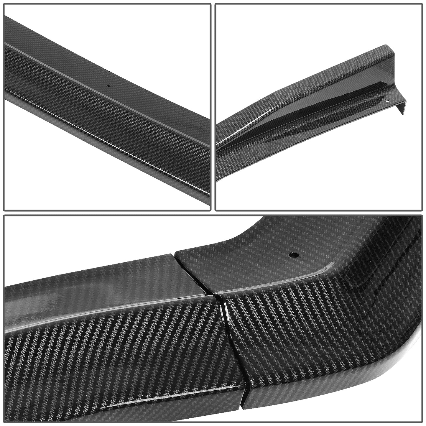 GEN PERFORMANCE 15-20 SUBARU WRX STI SEDAN CS-STYLE CARBON FIBER LOOK FRONT BUMPER LIP