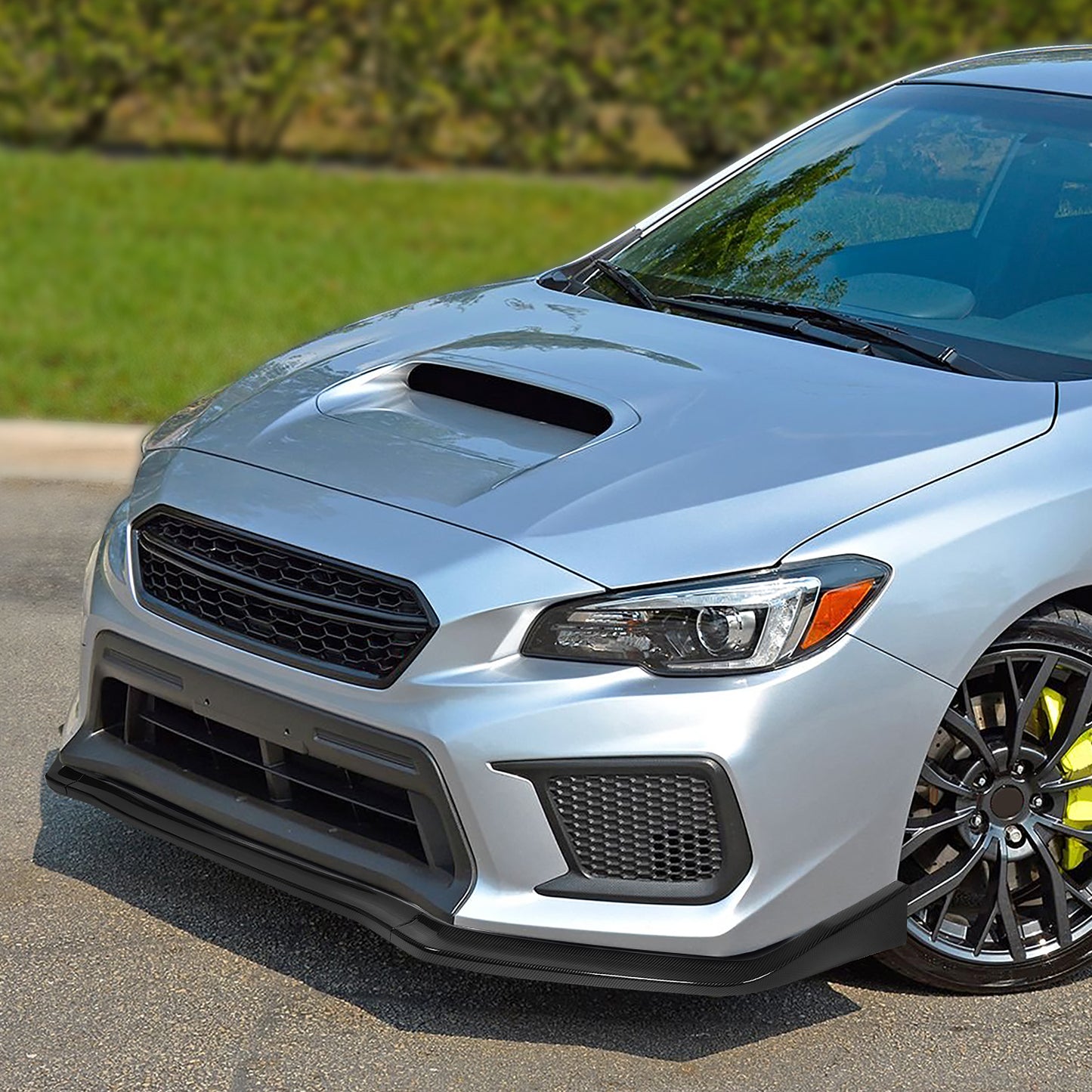 GEN PERFORMANCE 15-20 SUBARU WRX STI SEDAN CS-STYLE CARBON FIBER LOOK FRONT BUMPER LIP