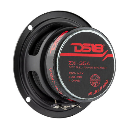 ZXI 3.5" Full-Range Speakers with Kevlar Cone | 40 Watts RMS 4-Ohm