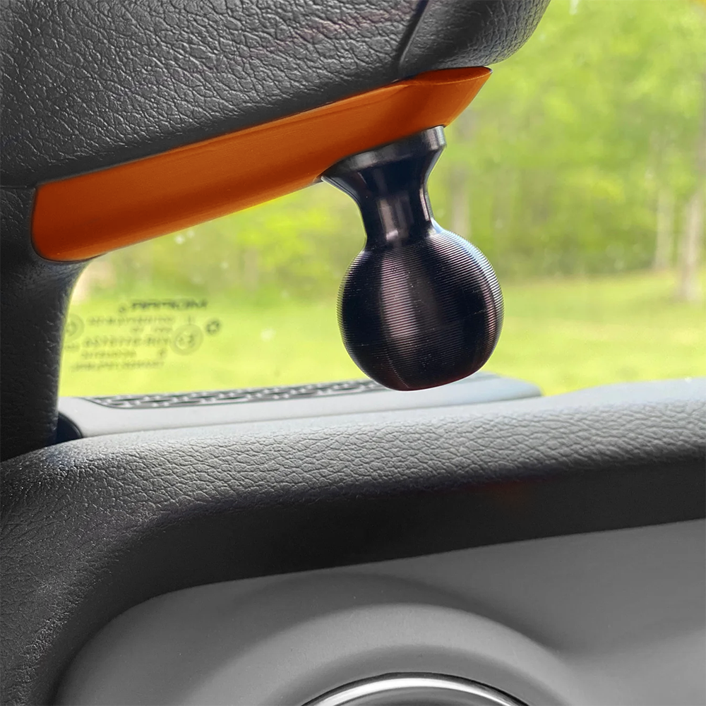 A-Pillar Ball Mount Solution for 2024+ Jeep Wrangler JL & Jeep Gladiator