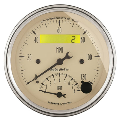 Autometer 3-3/8in A/B Quad/Speedo/Tach Combo ATM1820