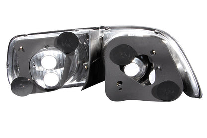 Anzo 1996-2000 Honda Civic Taillights Black