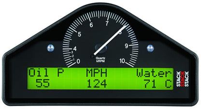 AutoMeter Stack Multi-Function Dash Display Logger (MFD) 0-8K RPM - Black ST8916S-A