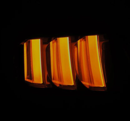 AlphaRex 15-23 Ford Mustang NOVA-Series Prismatic LED Tail Lights Black-Clear 655020 *Discontinued