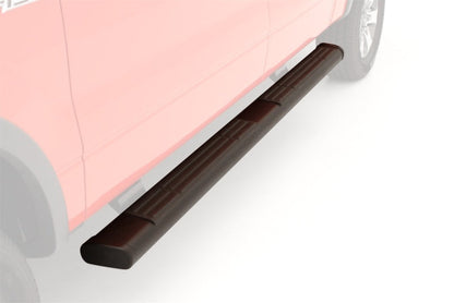 Lund 07-18 Chevy Silverado 2500/3500 Ext. Cab 6in. Oval Straight Black Nerf Bars - Black