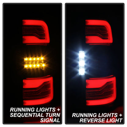 Spyder Dodge Ram 19-20 LED Tail Light Chrome ALT-YD-DR19HAL-SEQ-C 5087300