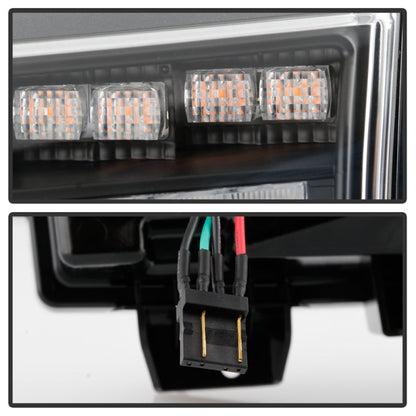 Spyder Jeep Wrangler 2018-2019 (Halogen Model Only) LED Front Bumper Lights - Seq. Signal - Black 5086785