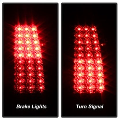 SPYDER Xtune Chevy Silverado 1500/2500/3500 03-06 LED Tail Lights Red Clear ALT-ON-CS03-LED-RC 5008787