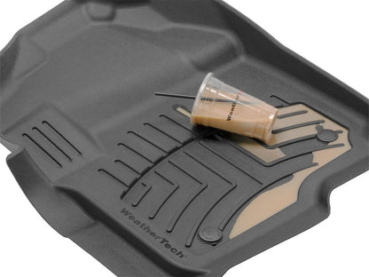 WeatherTech 08-13 Chevrolet Silverado GMC Sierra Front FloorLiner HP - Black
