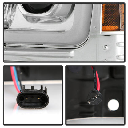 Spyder Platinum Ford F250/350/450 05-07 High-Power LED Module Proj. Headlights-Chrome (PRO-YD-FS05V2 5087904