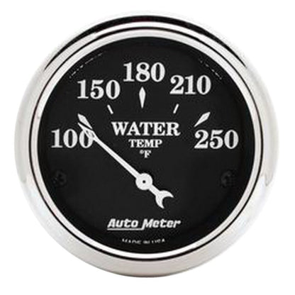 Autometer Old Tyme Black 5 Piece Kit (MPH/FUEL/OILP/WTMP/BAT) 55-59 Chevy Truck Direct-Fit Dash Kit 7036-OTB