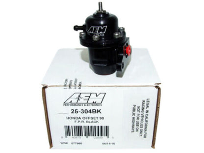 AEM Electronics Fuel Pressure Regulator Black Honda Acura