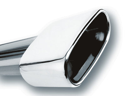 Borla 2.5in Inlet 6.69in x 3in Rectangular Rolled Angle Cut Single Inlet x 5.63in Long Exhaust Tip 20244