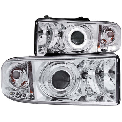 Anzo 1994-2001 Dodge Ram Projector Headlights w/ Halo Chrome