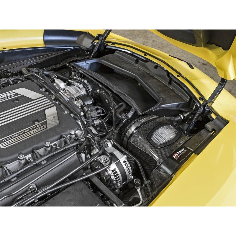 aFe Momentum Carbon Fiber Cold Air Intake System PDS/P5R 15-16 Chevrolet Corvette Z06 V8-6.2L