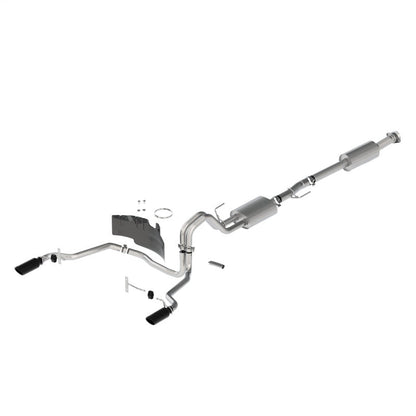 Ford Racing 21-24 F-150 Sport Rear Exit Exhaust - Black Tips M-5200-FSBR