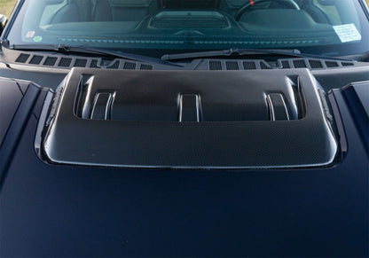 Ford Racing 21-24 Ford F150 Raptor Carbon Fiber Hood Vent - Gloss M-16628-FG