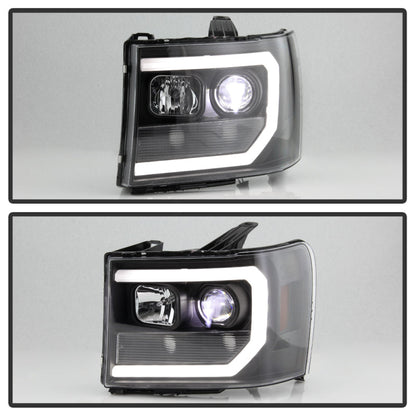 Spyder GMC Sierra 1500/2500/3500 07-13 Denali 08-13 LED Headlights Blk PRO-YD-GS07V2PL-BK 5087522
