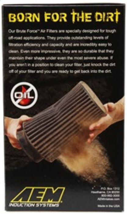 AEM Induction AEM Dryflow 4in. X 9in. Round Tapered Air Filter 21-2059BF