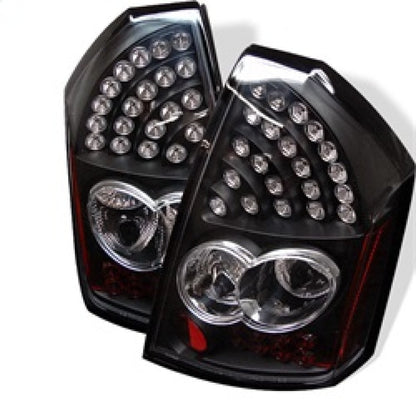 Spyder Chrysler 300 05-07 LED Tail Lights Black ALT-YD-CHR305-LED-BK 5001627