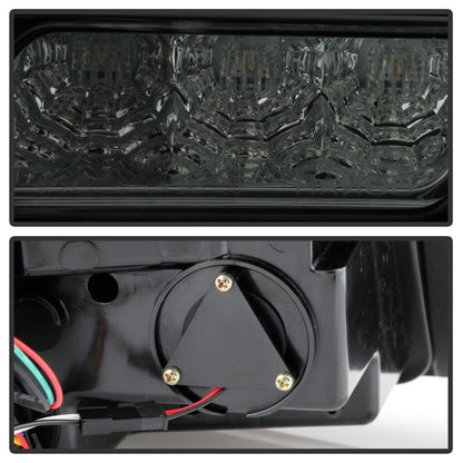 Spyder 10-12 Ford Mustang Light Bar Seq Turn Signal LED Tail Lights - Smoke ALT-YD-FM10-LED-SM 5085115