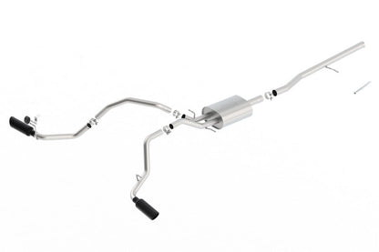 Borla 14-16 Chevrolet Silverado 1500 5.3L ATAK Catback Exhaust w/ Black Chrome Tips 140546BC
