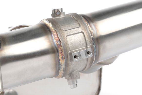 Dinan Valved Axle-Back Exhaust - 2021-2025 BMW M3/M4 Stainless Steel - Black Tips - G80/G82/G83