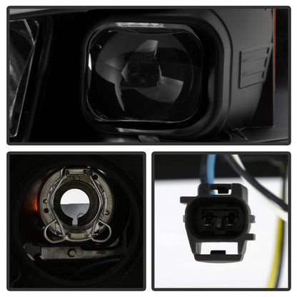SPYDER 14-20 Toyota 4Runner Projector Headlights w/Seq. LED Turn Sig. LED White Light Bar Park Light 5088154