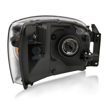 ANZO 2006-2009 Dodge Ram 1500 Crystal Headlight  Black Amber 111427