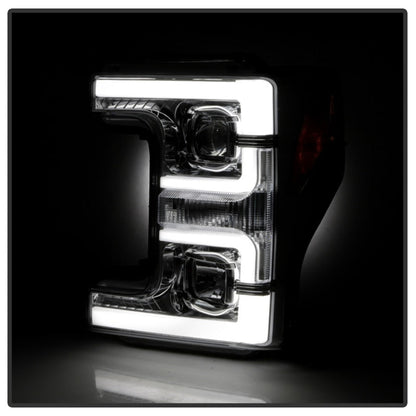 Spyder 17-18 Ford F250/F350/F450 Halogen Model Only -White Light Bar- Chrome- PRO-YD-FS17HALSI-C 5087843