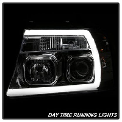 Spyder 04-08 Ford F-150 Light Bar Projector Headlights - Chrome (PRO-YD-FF15004V2-LB-C) 5084637