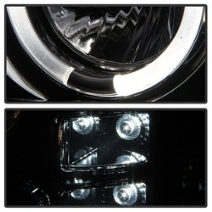 Spyder GMC Sierra 1500/2500/3500 07-13 Projector Headlights LED Halo- LED Smoke PRO-YD-GS07-HL-SM 5010629