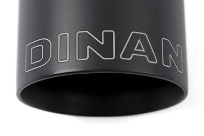 Dinan Double-Walled 4" Clamp-On Exhaust Tip (Black Ceramic) Black - 4" Outlet, 3" Inlet