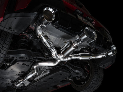 AWE Tuning AWE 23-24 Toyota GR Corolla Track Edition Catback Exhaust - Chrome Silver Tips 3020-52472