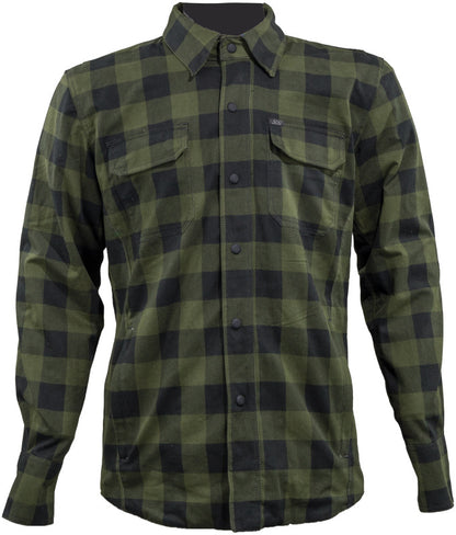 Speed and Strength True Grit Armored Motoshirt Olive/Black - Large
