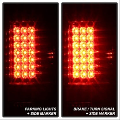 Spyder Ford F150 side 97-03/F250/350/450 Super Duty 99-07 LED Tail Lights Chrm ALT-YD-FF15097-LED-C 5003478