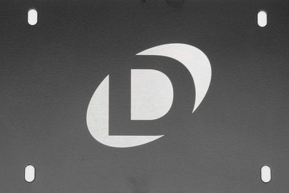 Dinan Marque Plate - Black Stainless Steel - Centered Logo