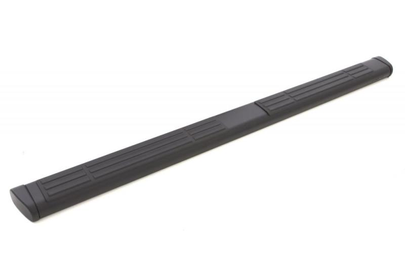 Lund 07-18 Chevy Silverado 2500/3500 Ext. Cab 6in. Oval Straight Black Nerf Bars - Black