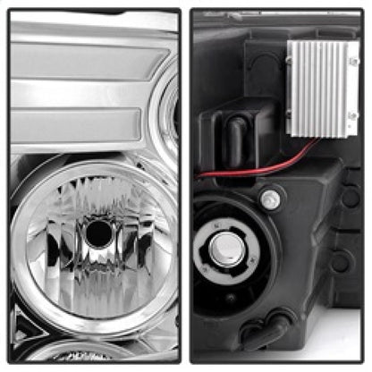 Spyder Dodge Ram 09-12 Projector Headlights Light Bar DRL Chrome PRO-YD-DR09-LBDRL-C 5080998